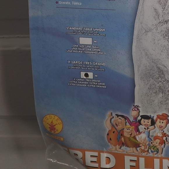 Fred Flintstone Costume XL Men's Halloween Rubies - Picture 7 of 9